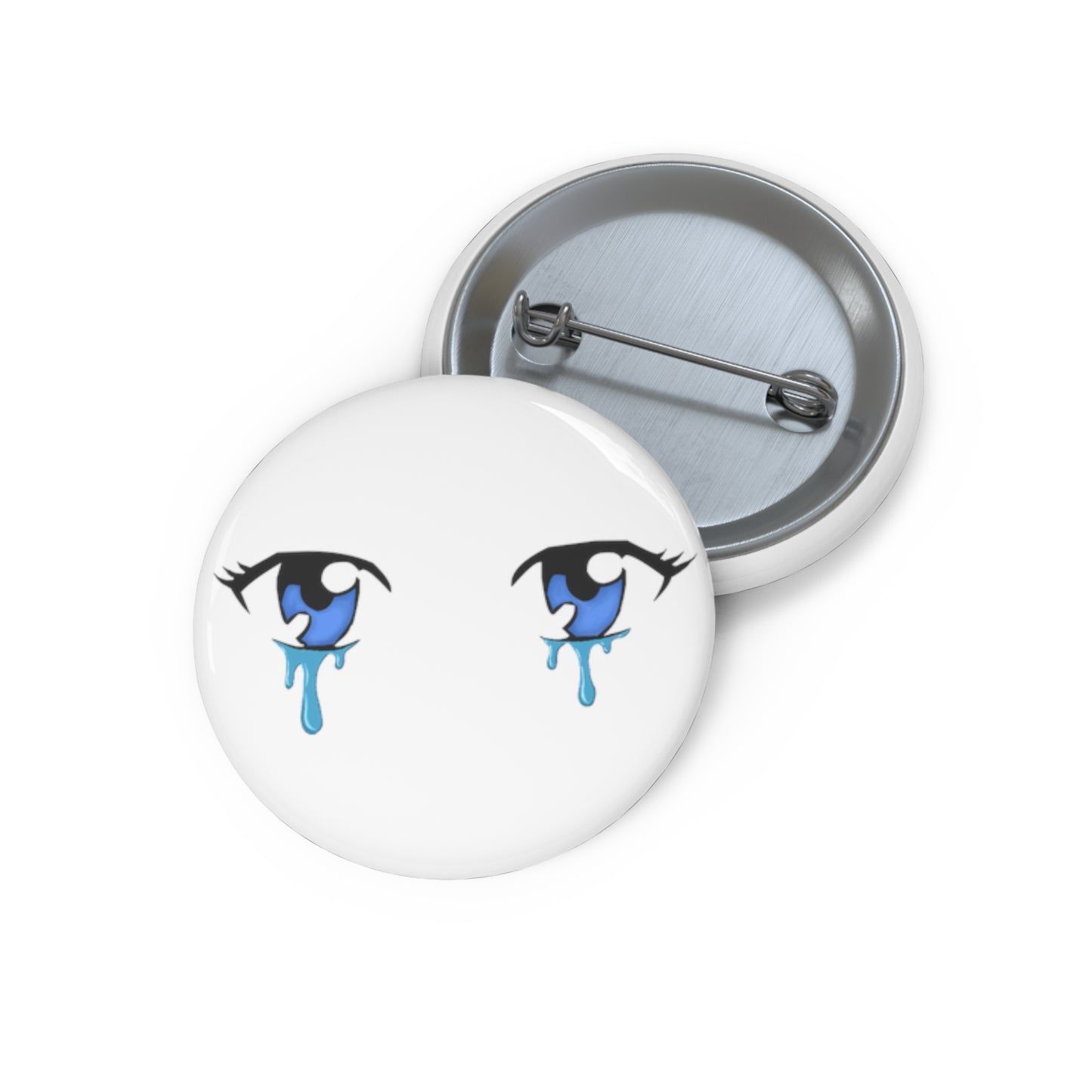 Teary Eyes Pin Buttons