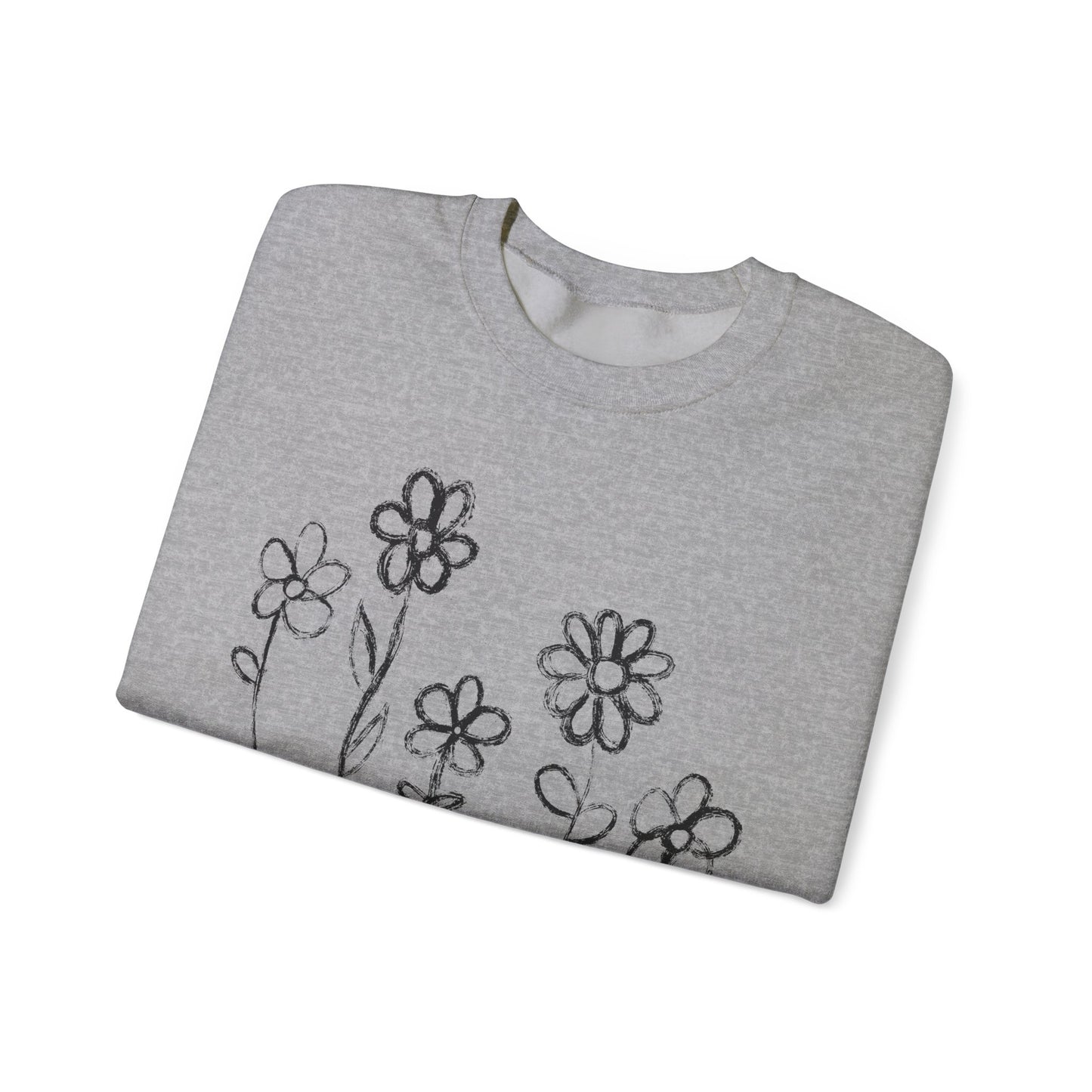 Copy of Floral Doodle Unisex Heavy Blend™ Crewneck Sweatshirt