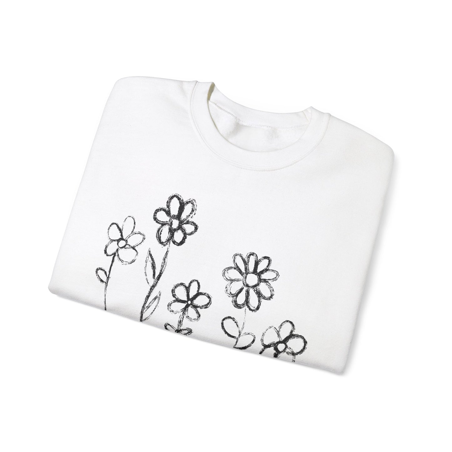Copy of Floral Doodle Unisex Heavy Blend™ Crewneck Sweatshirt