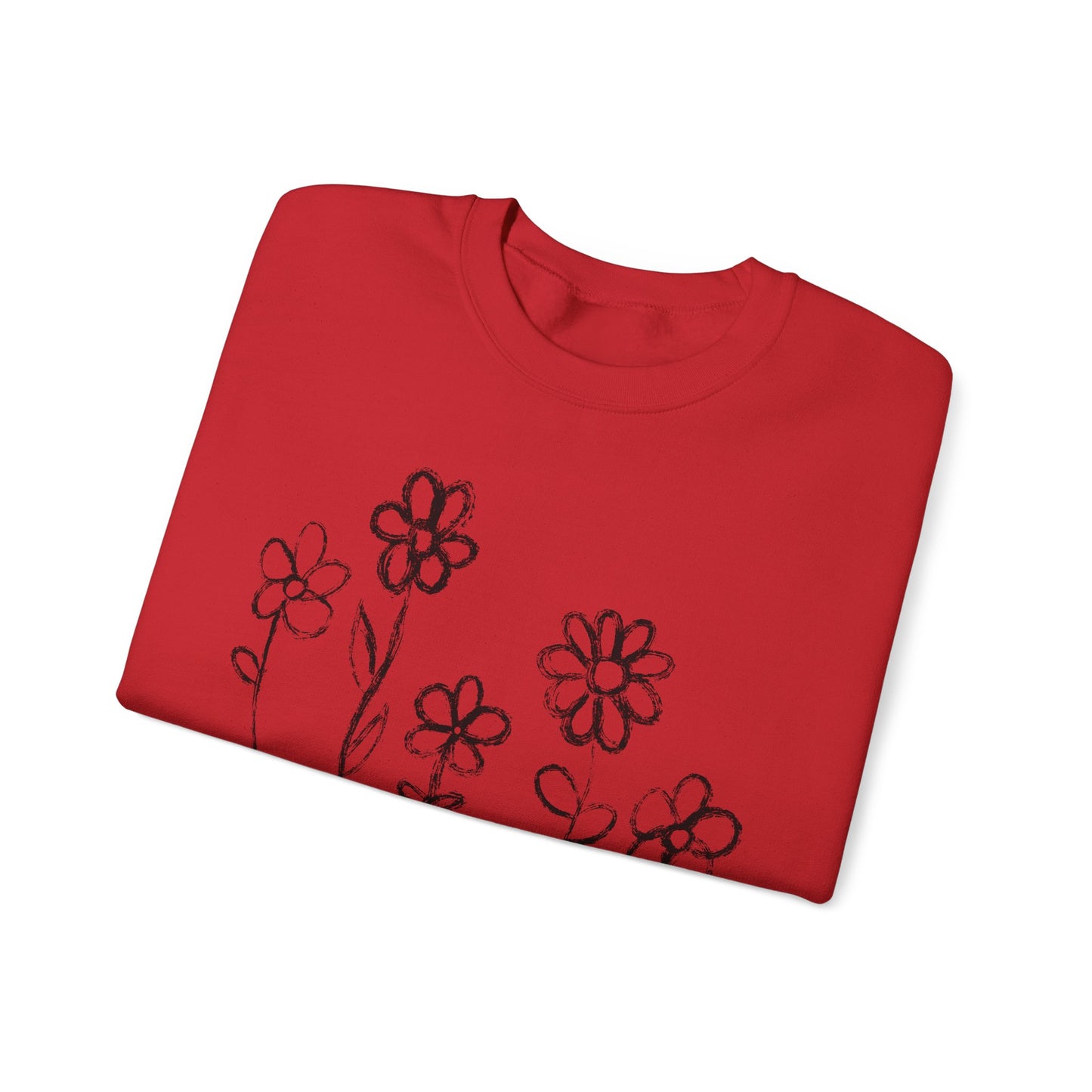 Copy of Floral Doodle Unisex Heavy Blend™ Crewneck Sweatshirt