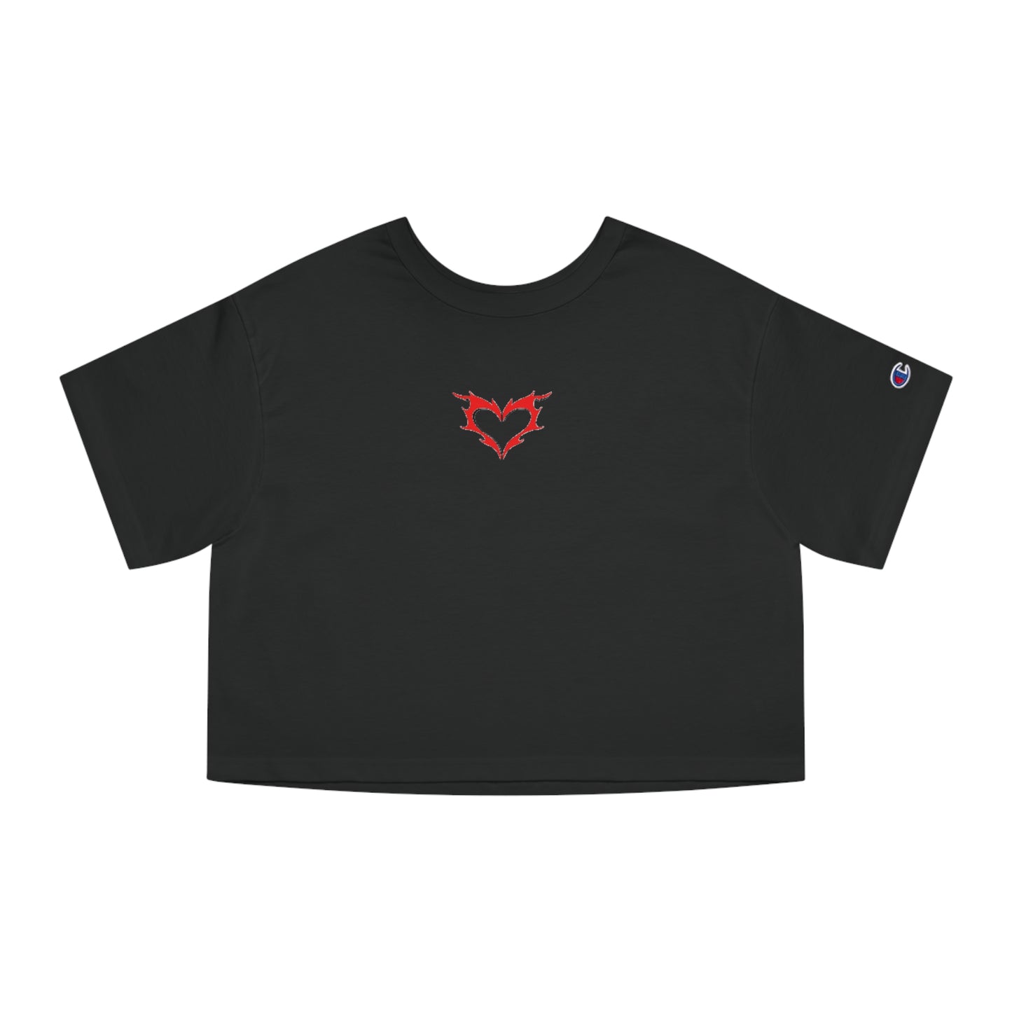 Fire Heart Champion Women's Heritage Cropped T-Shirt