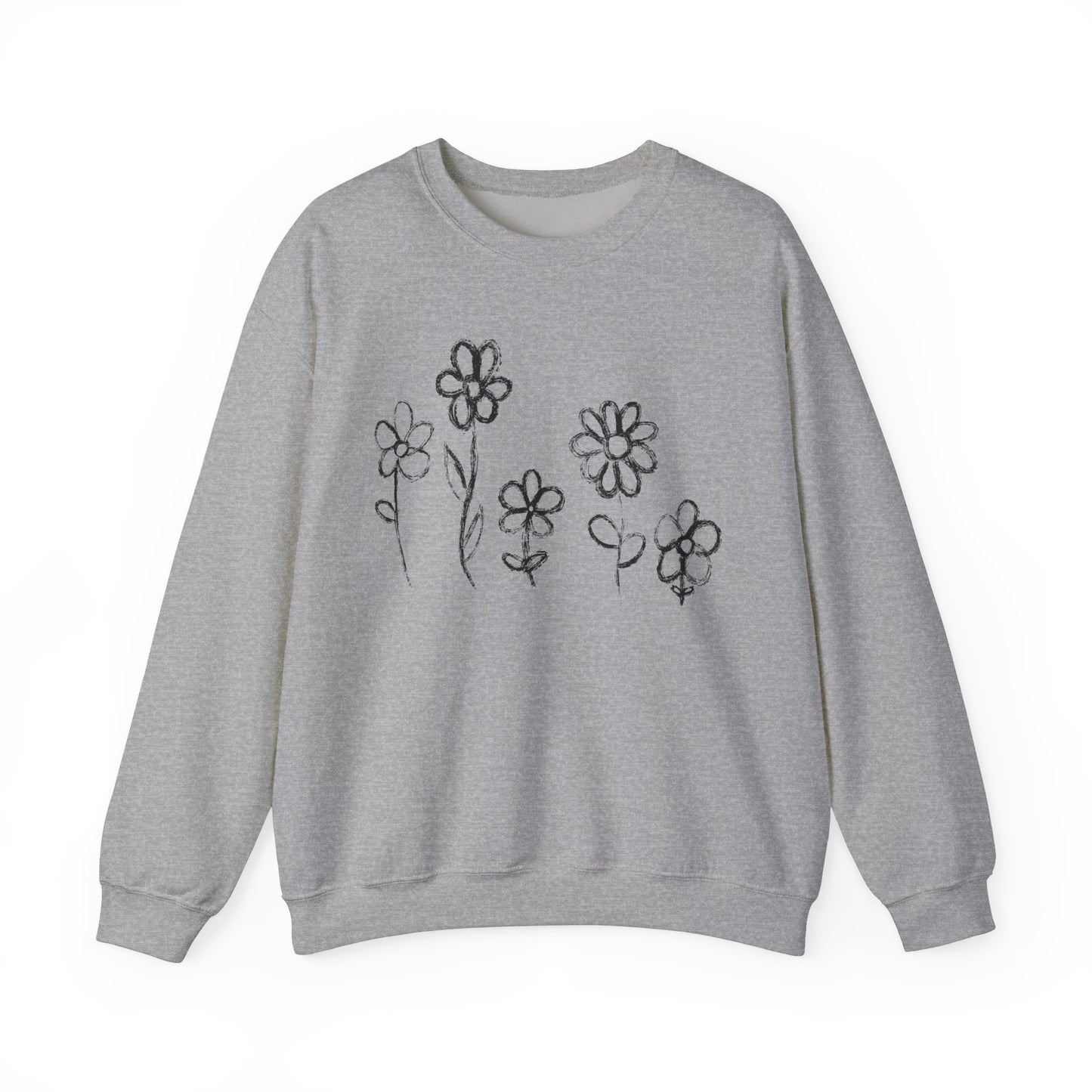 Copy of Floral Doodle Unisex Heavy Blend™ Crewneck Sweatshirt
