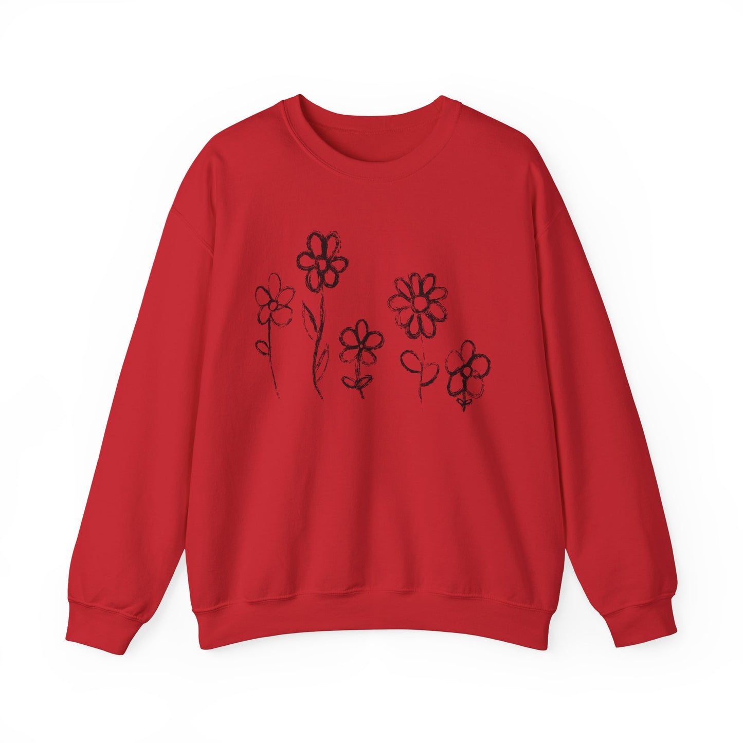 Copy of Floral Doodle Unisex Heavy Blend™ Crewneck Sweatshirt