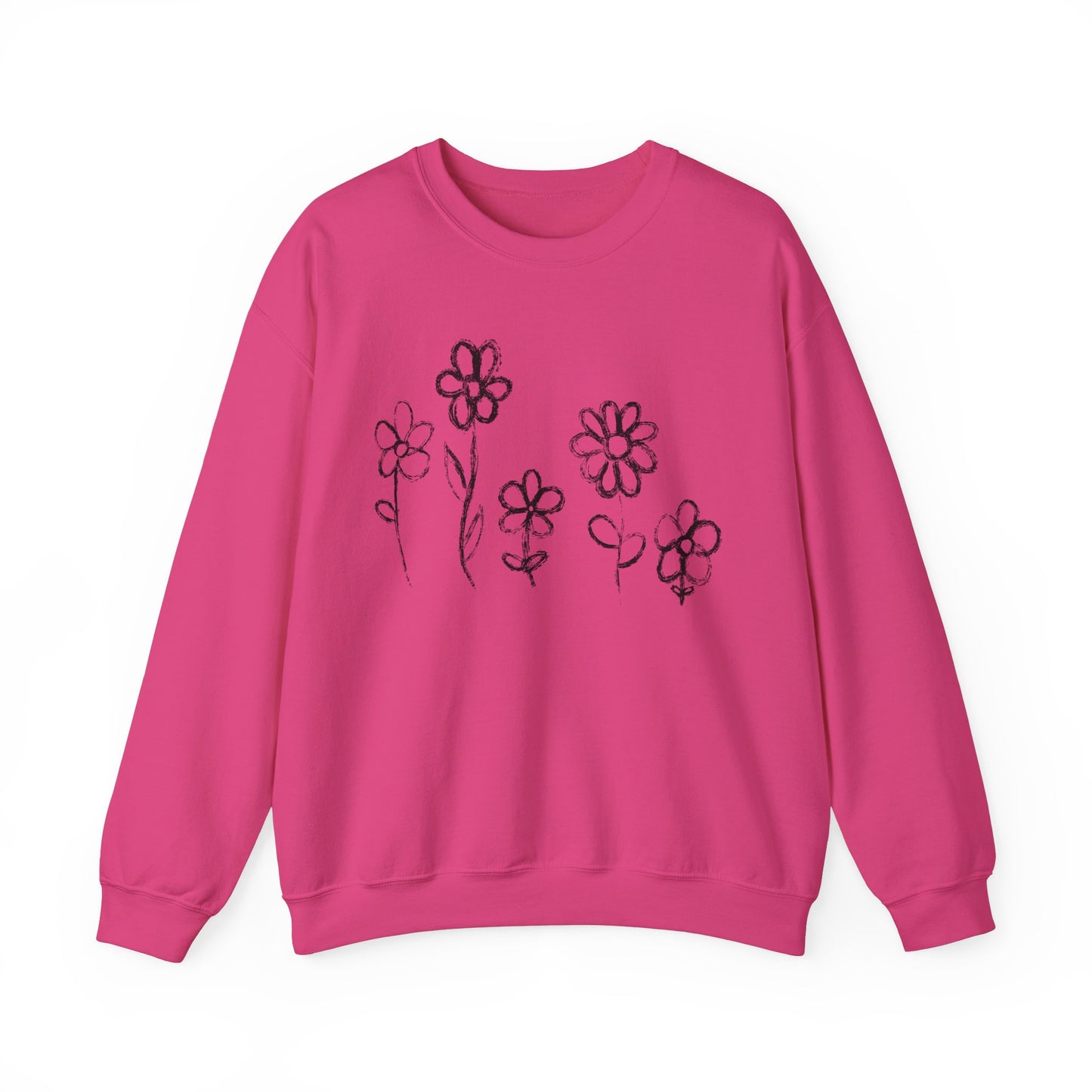 Copy of Floral Doodle Unisex Heavy Blend™ Crewneck Sweatshirt