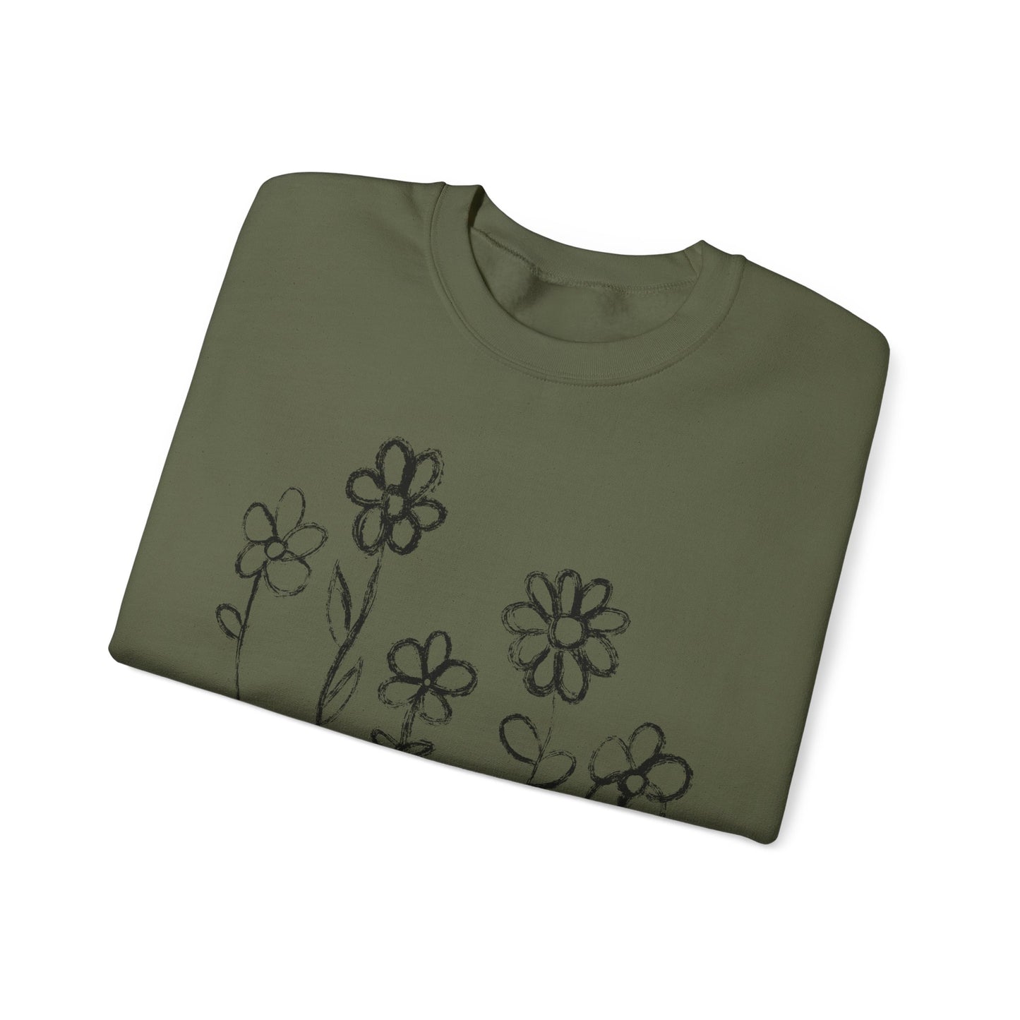 Copy of Floral Doodle Unisex Heavy Blend™ Crewneck Sweatshirt