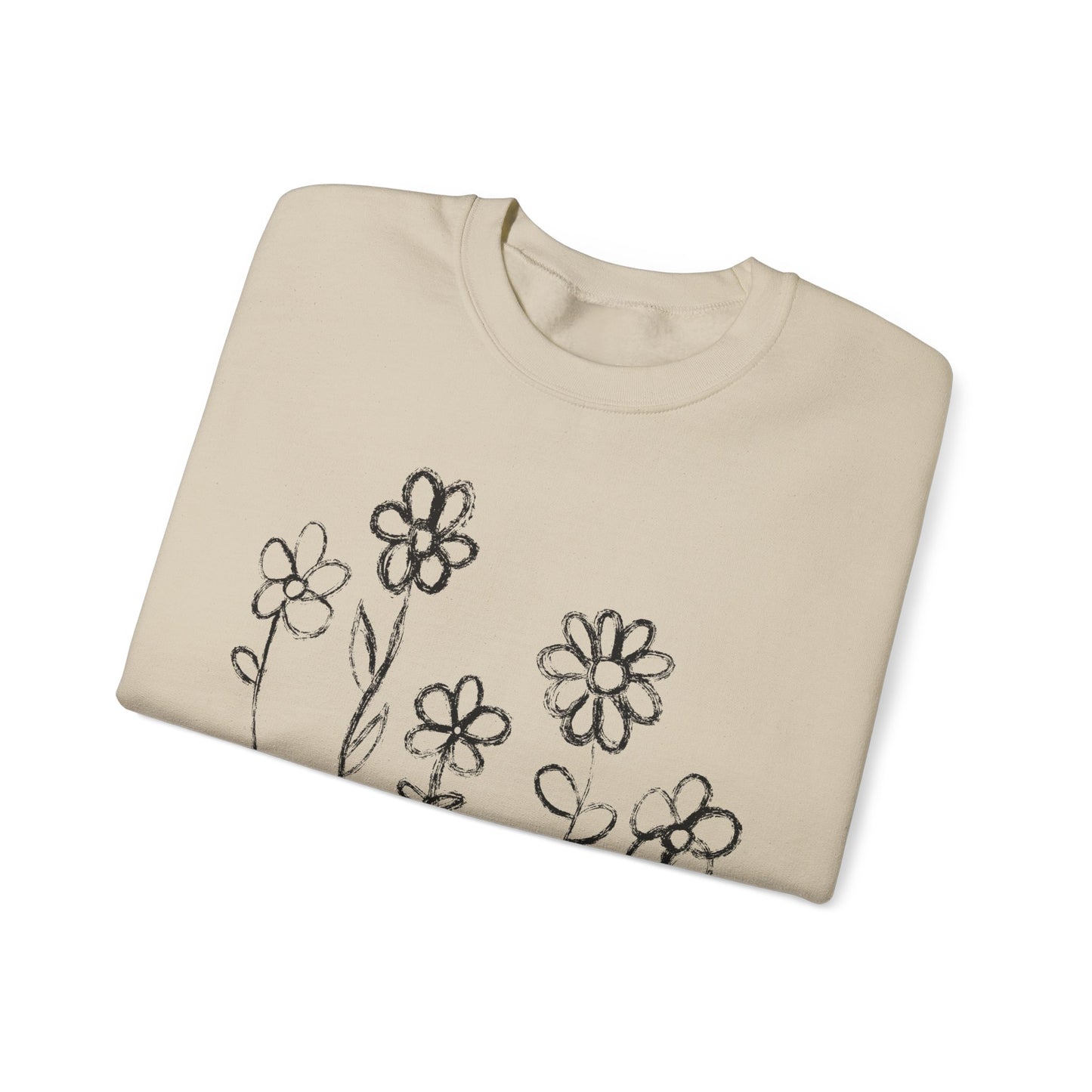 Copy of Floral Doodle Unisex Heavy Blend™ Crewneck Sweatshirt
