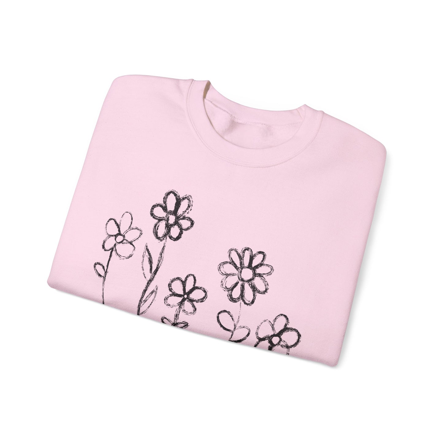 Copy of Floral Doodle Unisex Heavy Blend™ Crewneck Sweatshirt