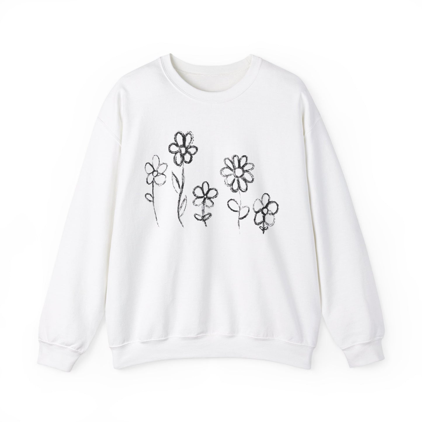 Copy of Floral Doodle Unisex Heavy Blend™ Crewneck Sweatshirt
