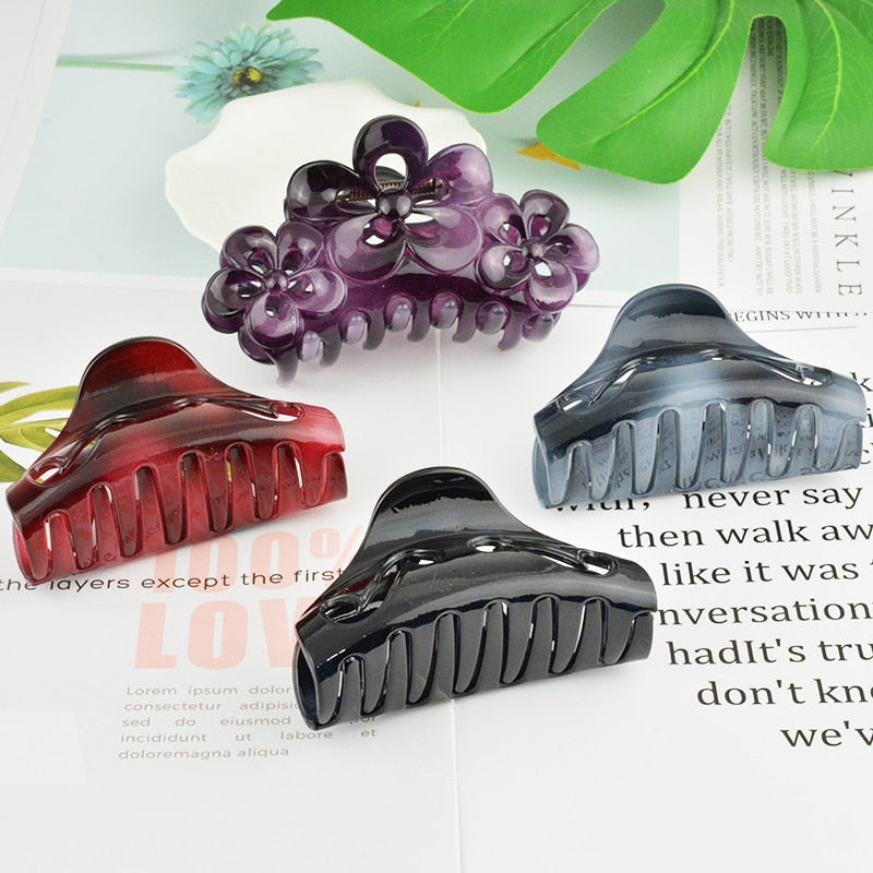 Vintage Y2k Jelly Design Claw Hair Clips