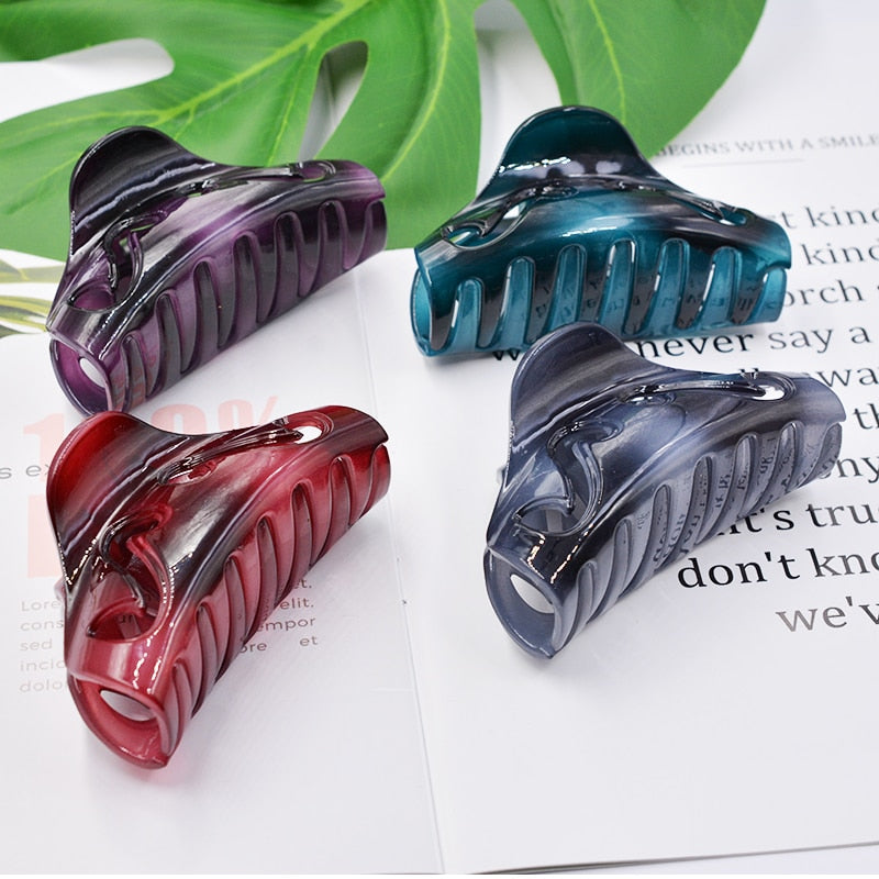 Vintage Y2k Jelly Design Claw Hair Clips