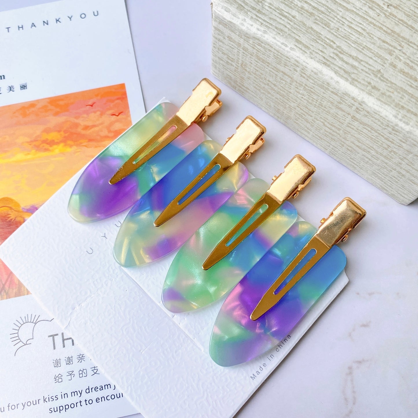Vintage Seamless Makeup Hair Clips