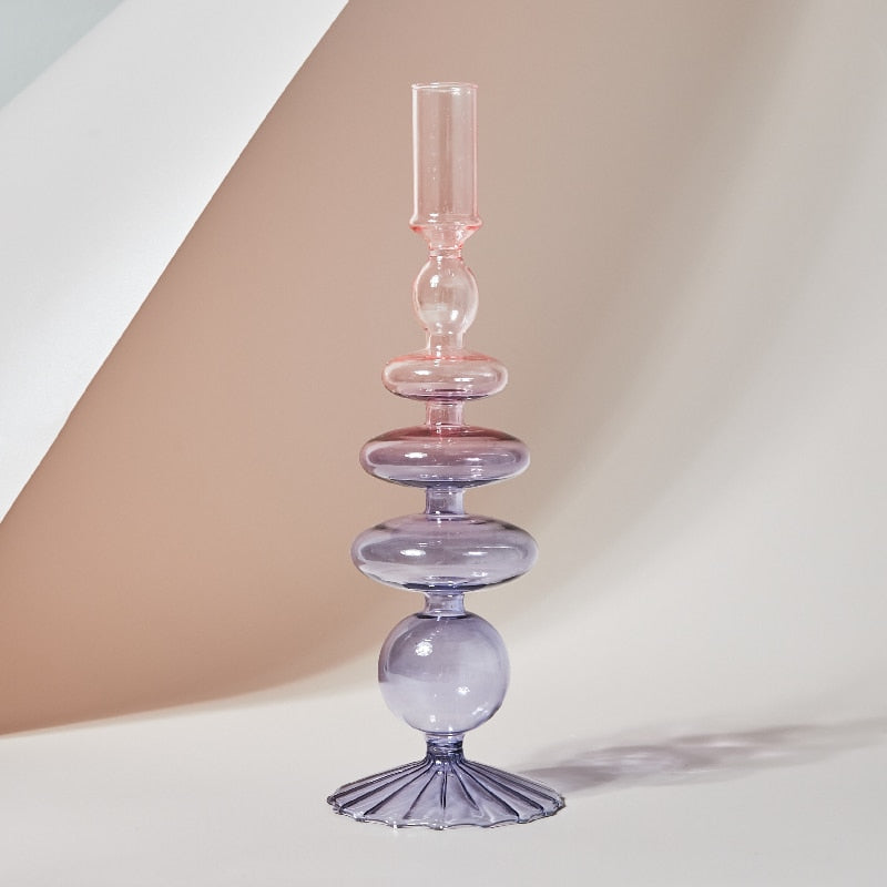 Modern Bubble Art Candle Holders