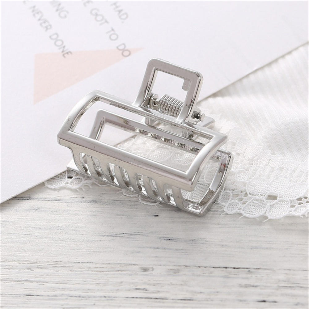 Large Modern Metal Art Hair Claw Clip