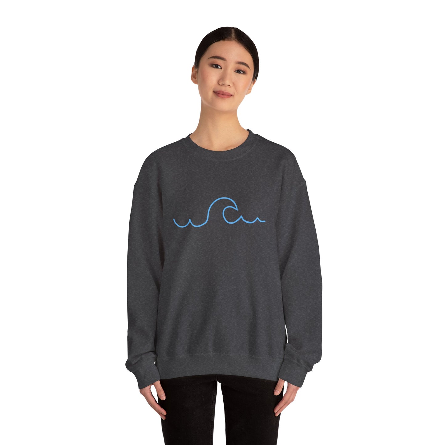 Wavy Unisex Heavy Blend™ Crewneck Sweatshirt