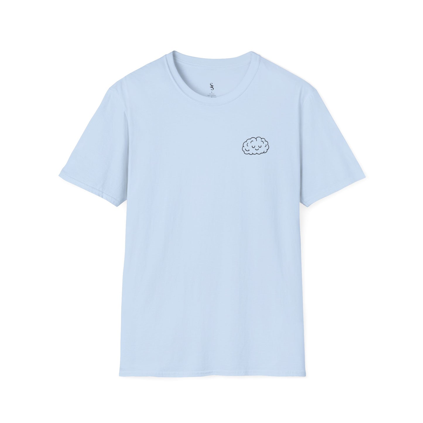 Be Kind to Your Mind Unisex Softstyle T-Shirt - Inspirational Cloud Design
