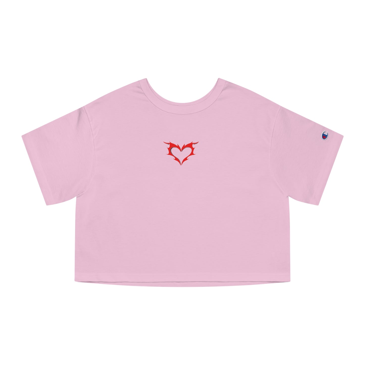 Fire Heart Champion Women's Heritage Cropped T-Shirt