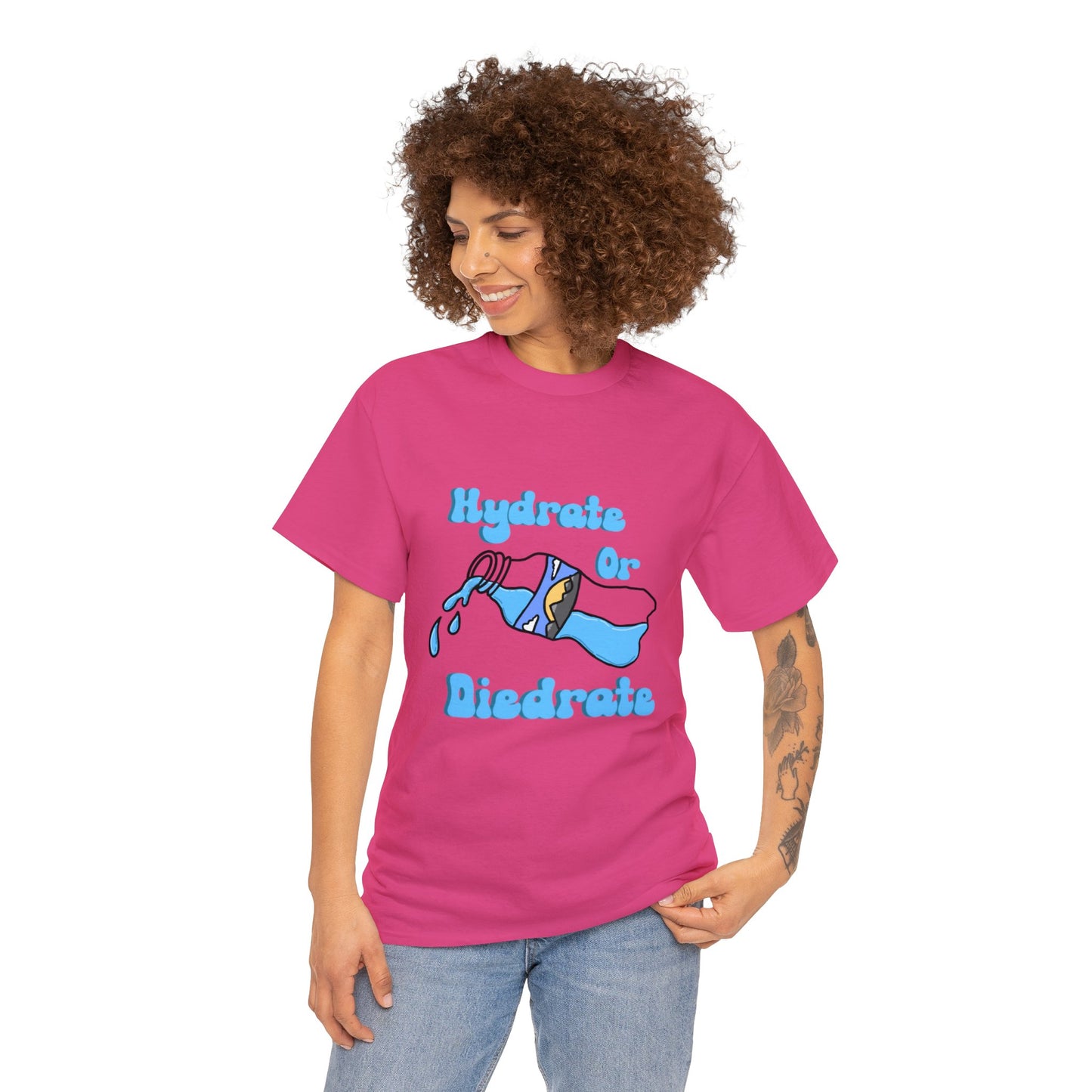 Hydrate or Diedrate Unisex Heavy Cotton Tee