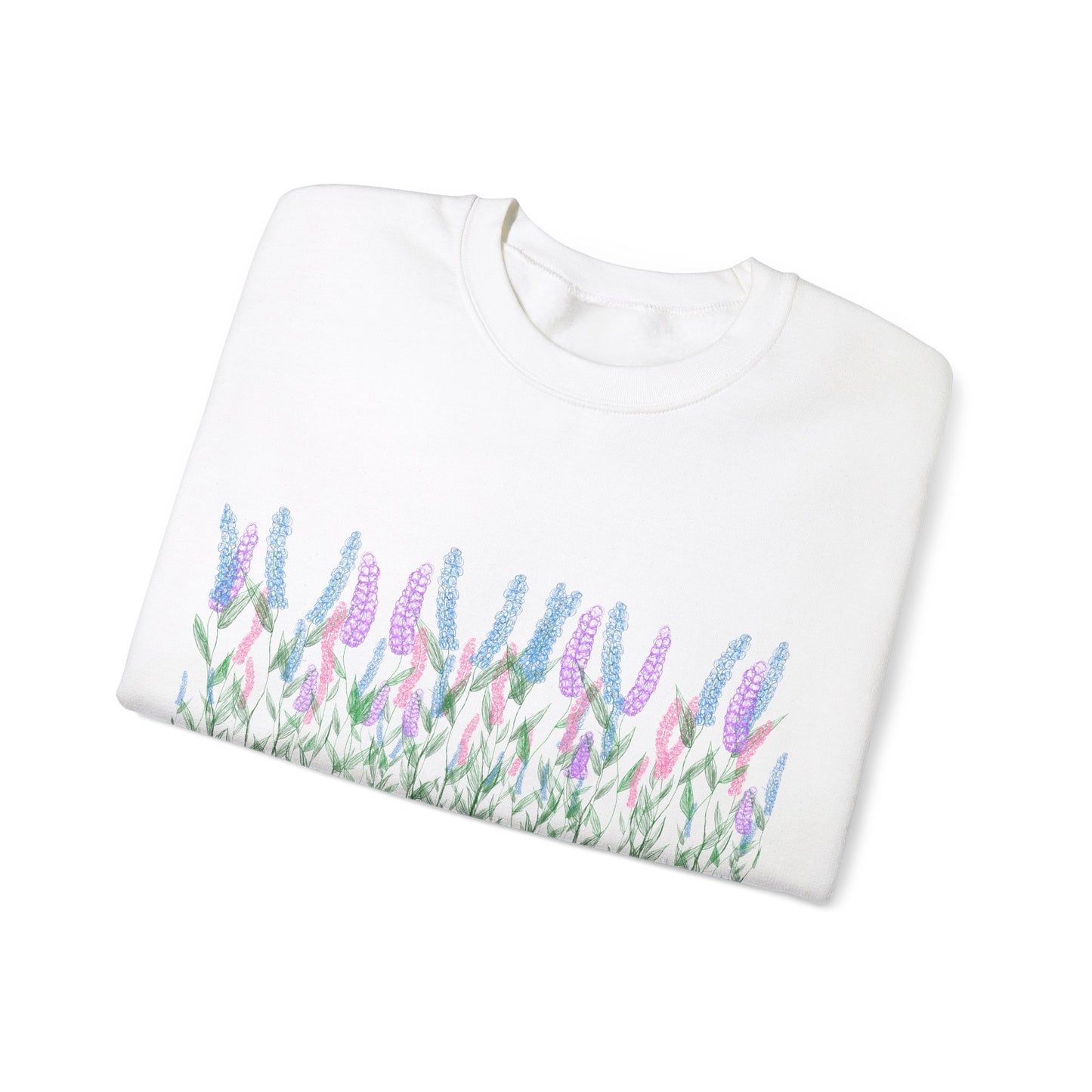 Illustrated Floral Unisex Heavy Blend™ Crewneck Sweatshirt