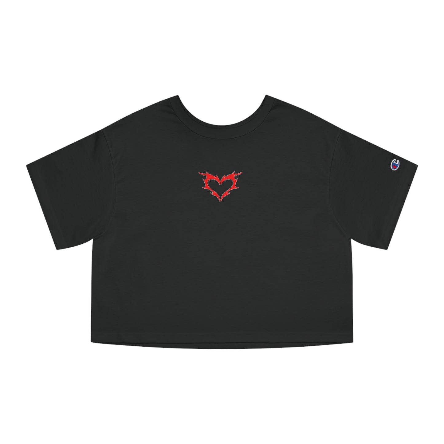 Fire Heart Champion Women's Heritage Cropped T-Shirt