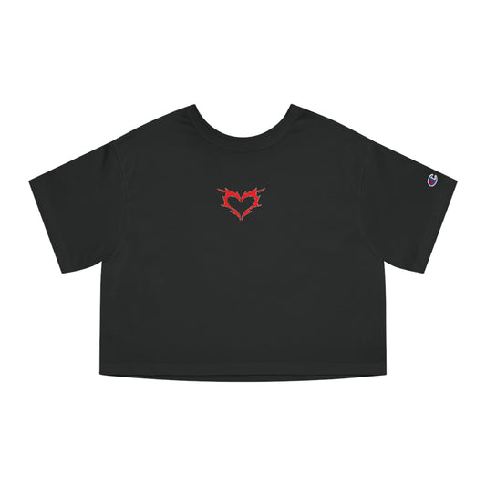 Fire Heart Champion Women's Heritage Cropped T-Shirt