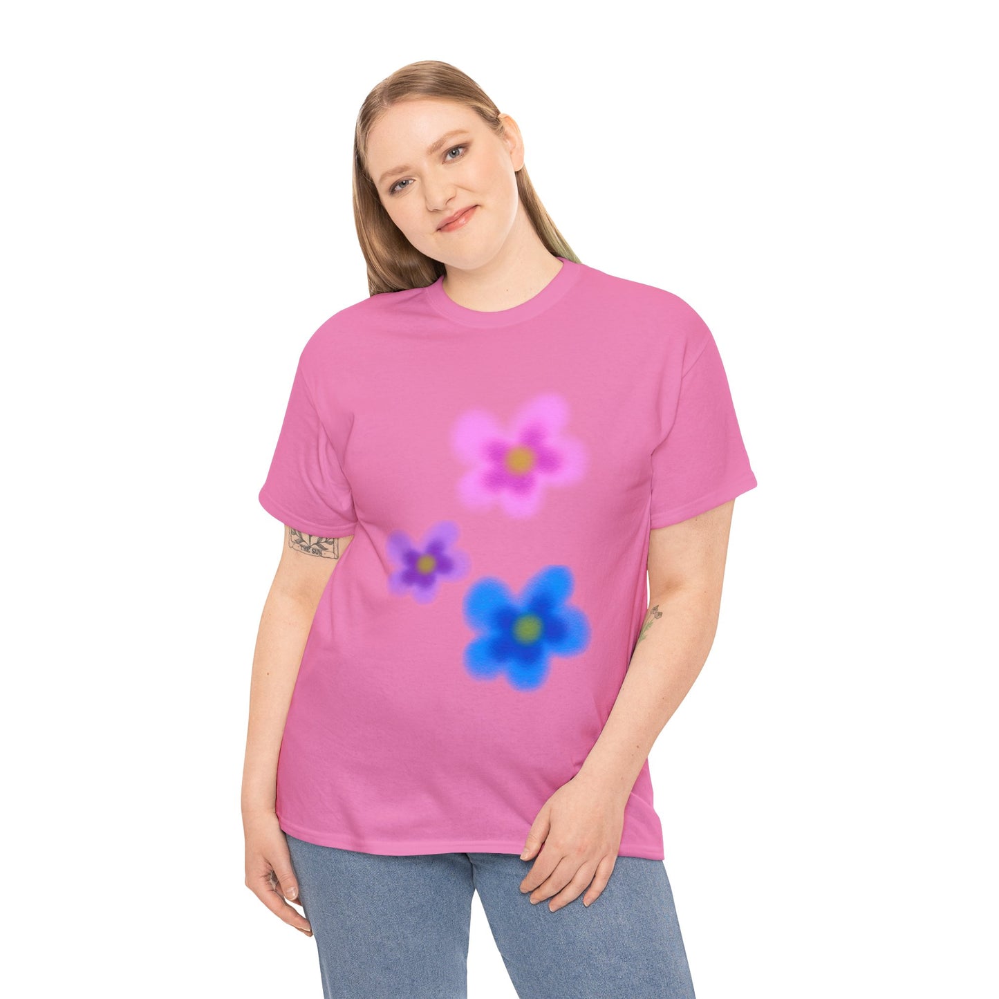 Vivid Flower Unisex Heavy Cotton Tee