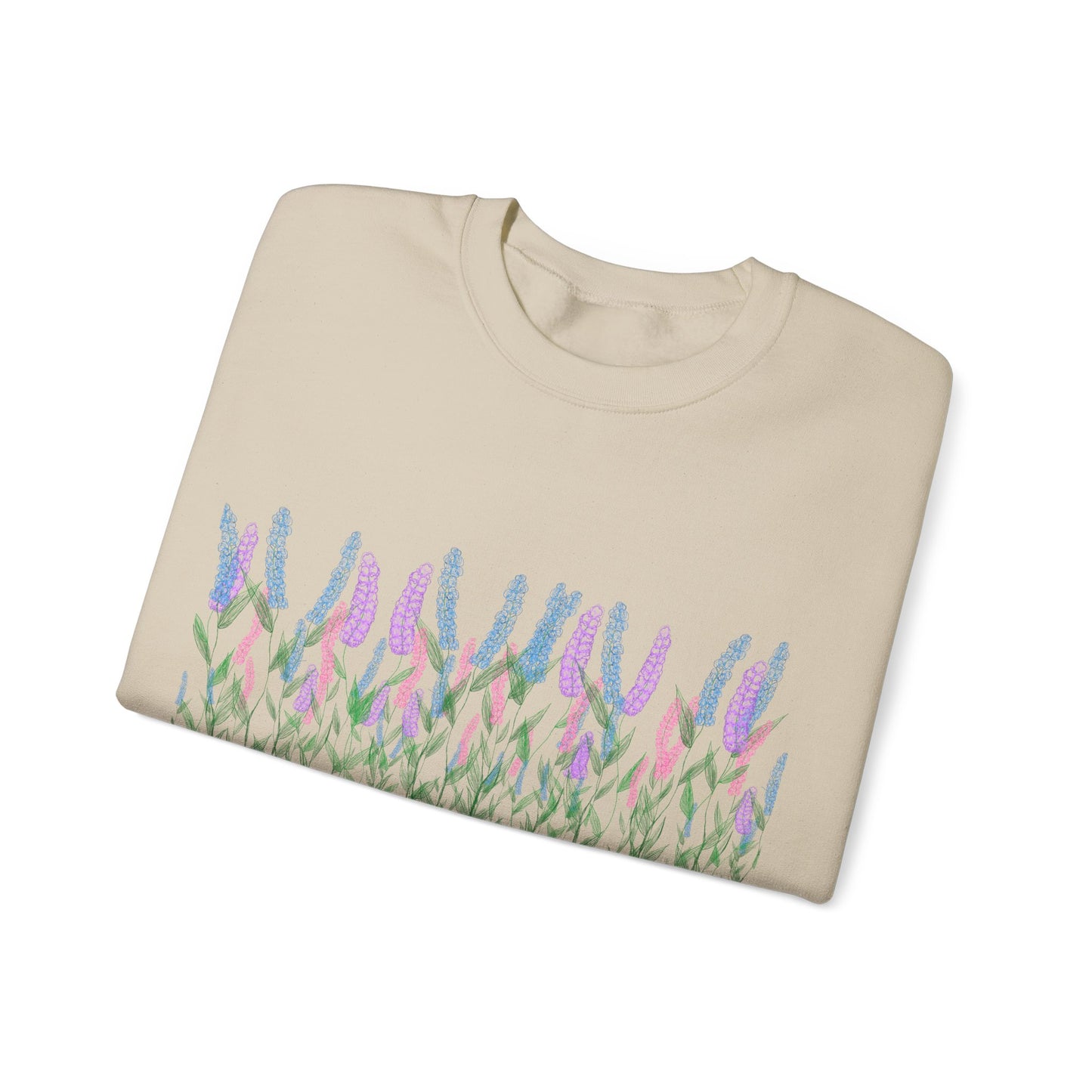 Illustrated Floral Unisex Heavy Blend™ Crewneck Sweatshirt