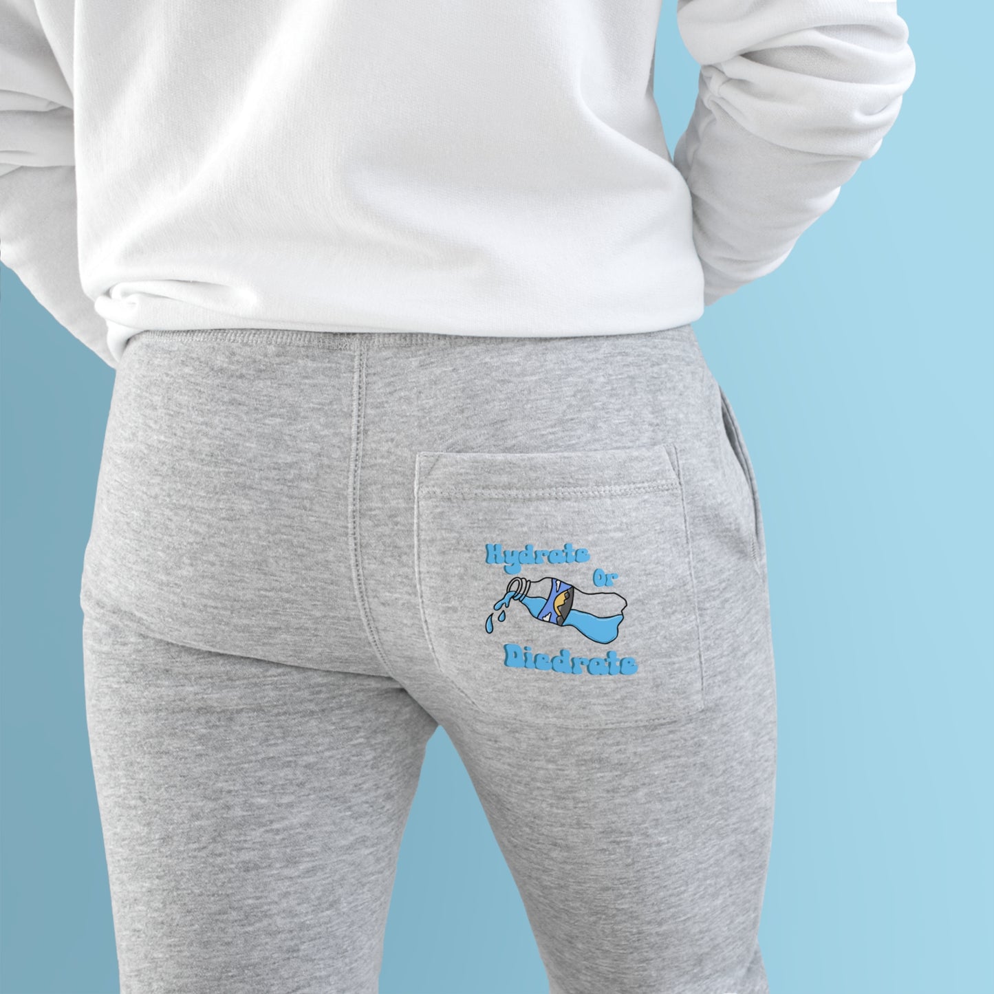 Hydrate Or Diedrate Unisex Fleece Joggers