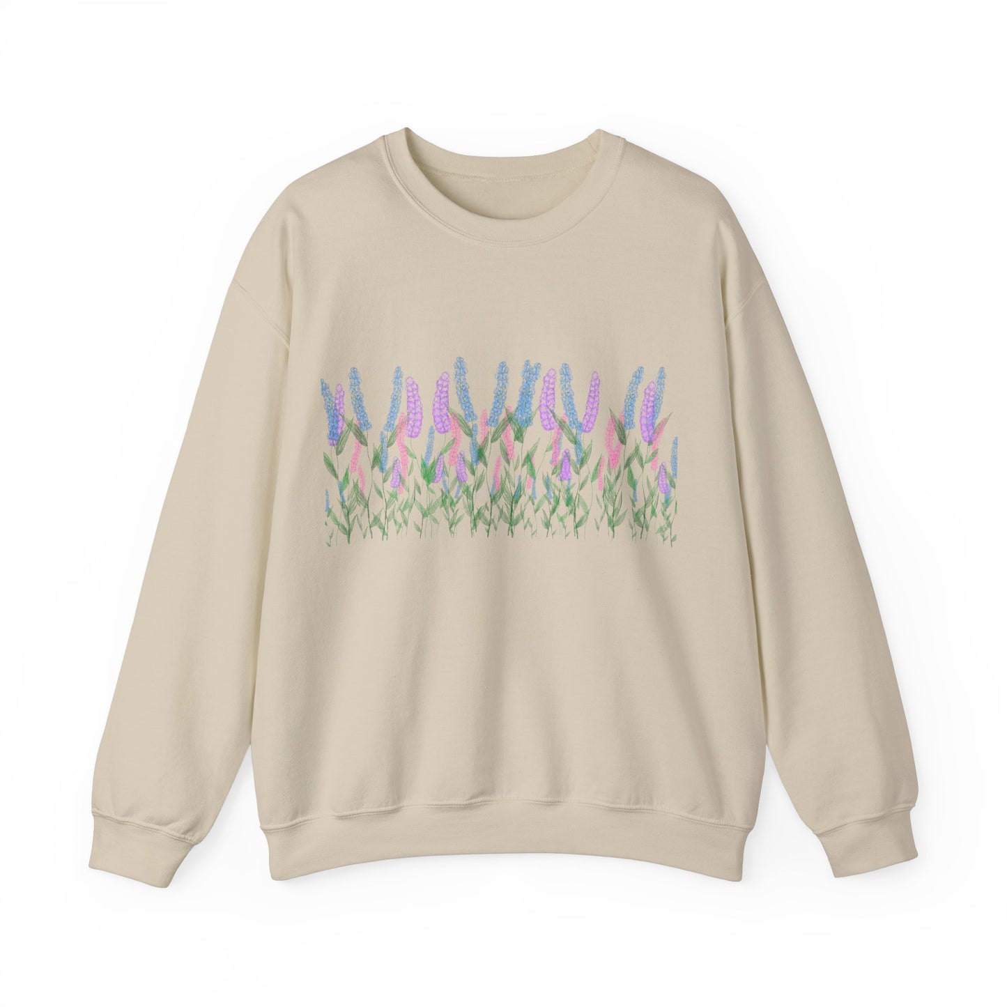 Illustrated Floral Unisex Heavy Blend™ Crewneck Sweatshirt