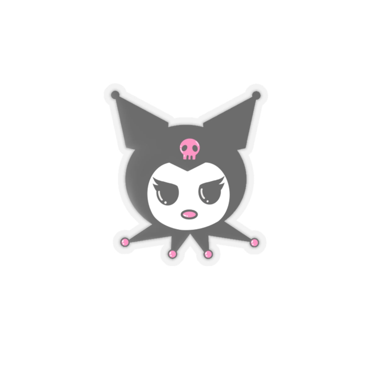 Kuromi Inspired Kiss-Cut Stickers