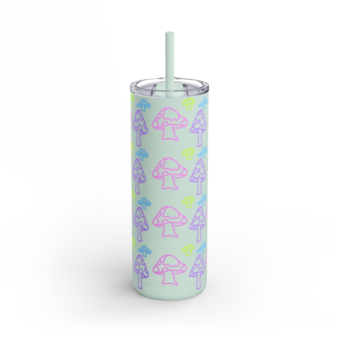 Neon Mushroom Maars Maker Skinny Matte Tumbler, 20oz