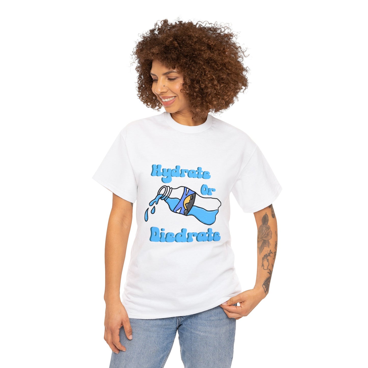 Hydrate or Diedrate Unisex Heavy Cotton Tee