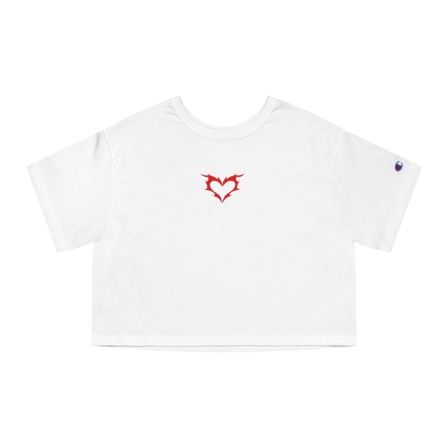 Fire Heart Champion Women's Heritage Cropped T-Shirt