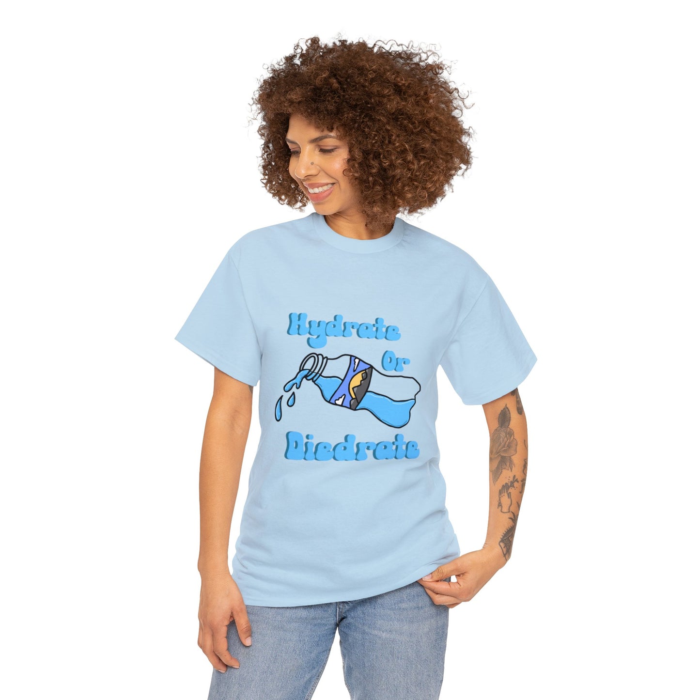 Hydrate or Diedrate Unisex Heavy Cotton Tee