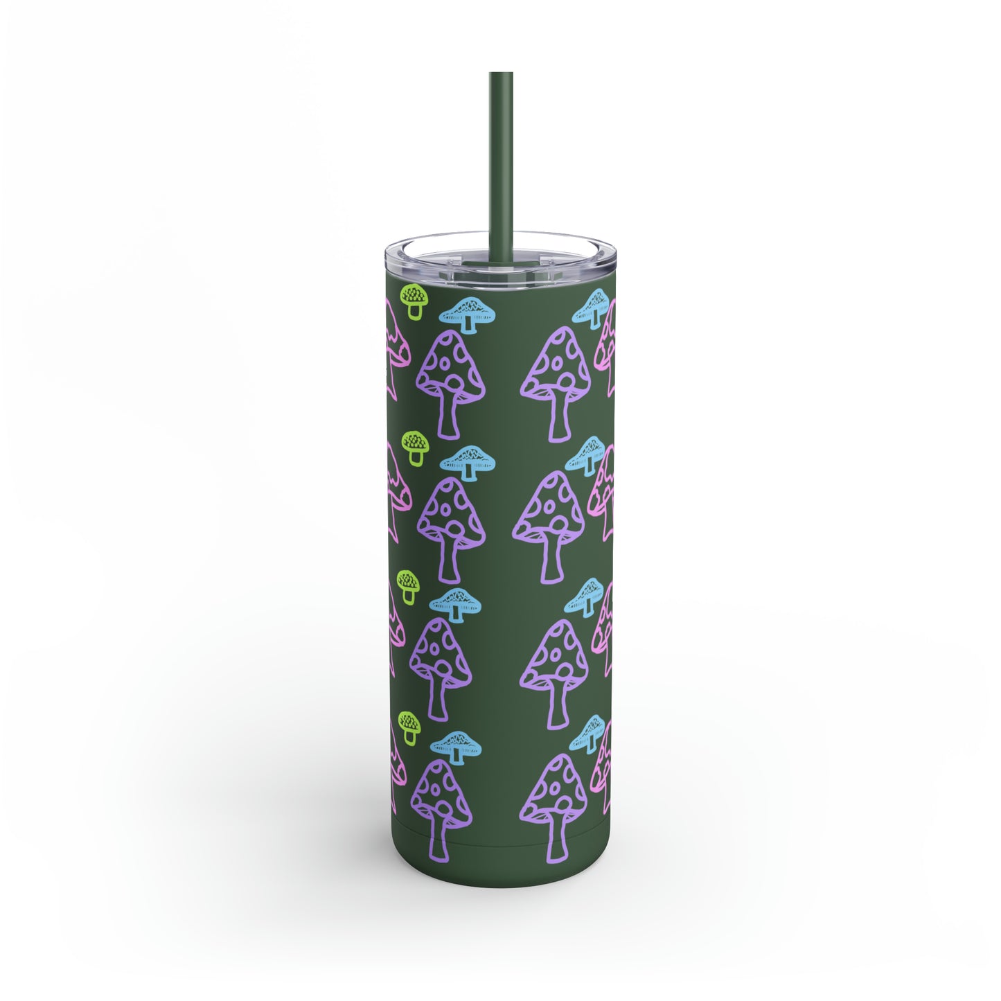 Neon Mushroom Maars Maker Skinny Matte Tumbler, 20oz