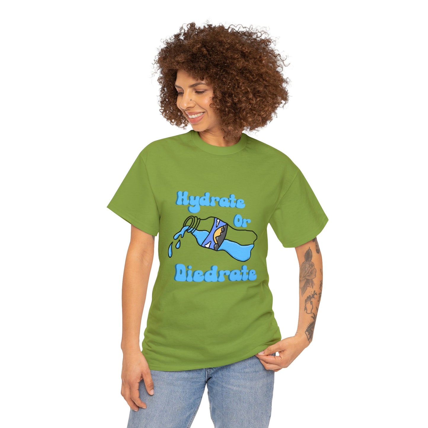 Hydrate or Diedrate Unisex Heavy Cotton Tee