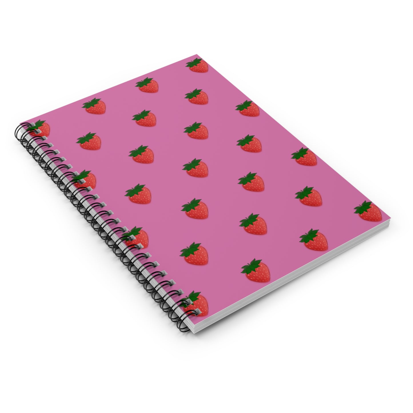Strawberry Delight Spiral Notebook - Ruled Line