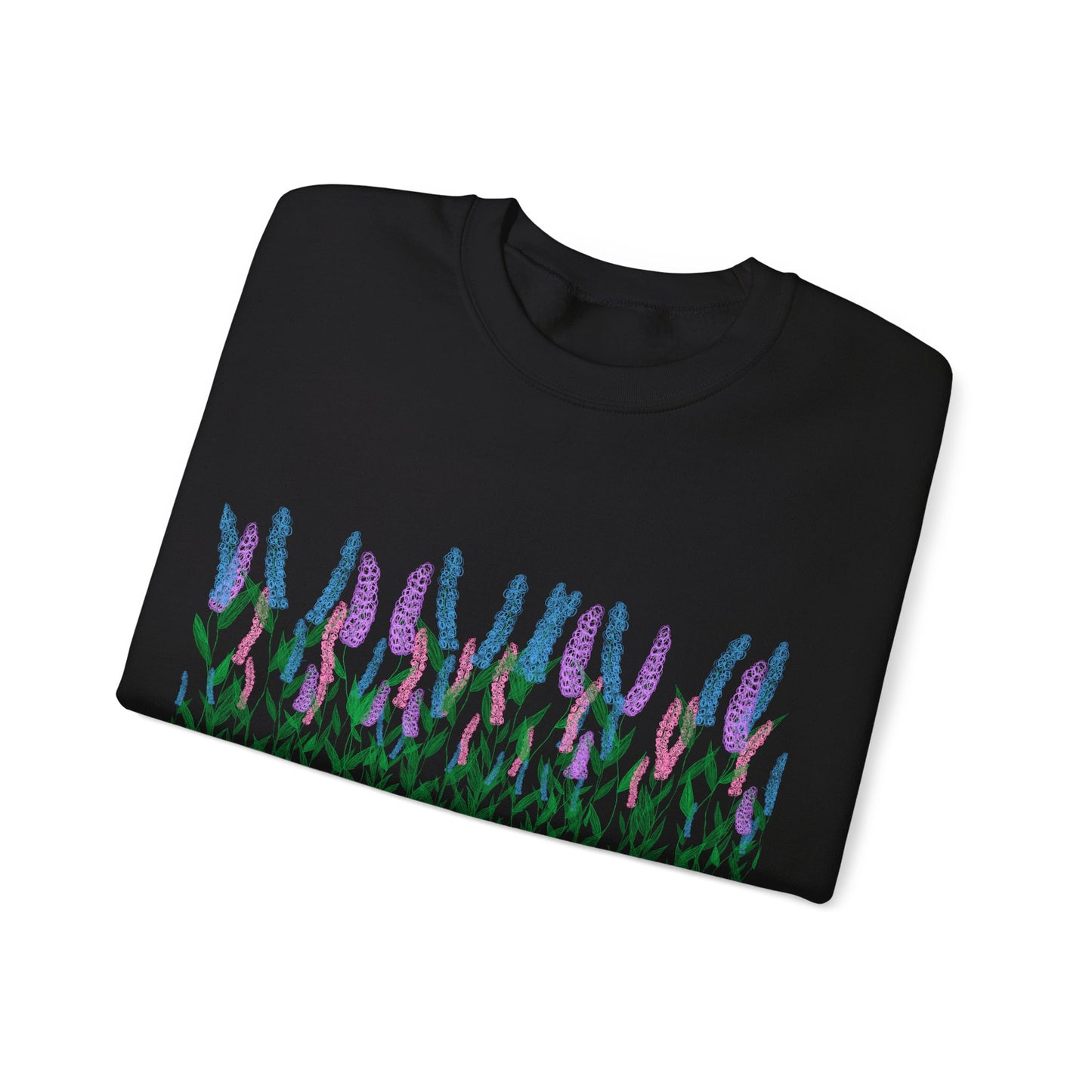 Illustrated Floral Unisex Heavy Blend™ Crewneck Sweatshirt