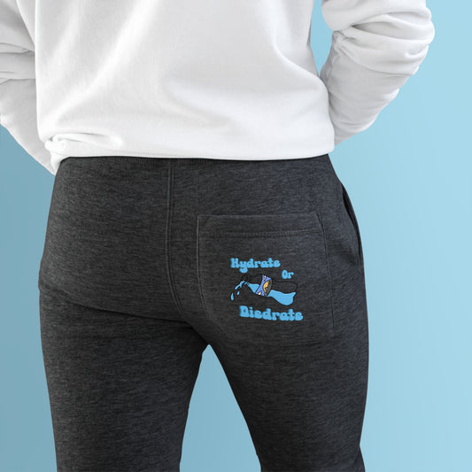 Hydrate Or Diedrate Unisex Fleece Joggers