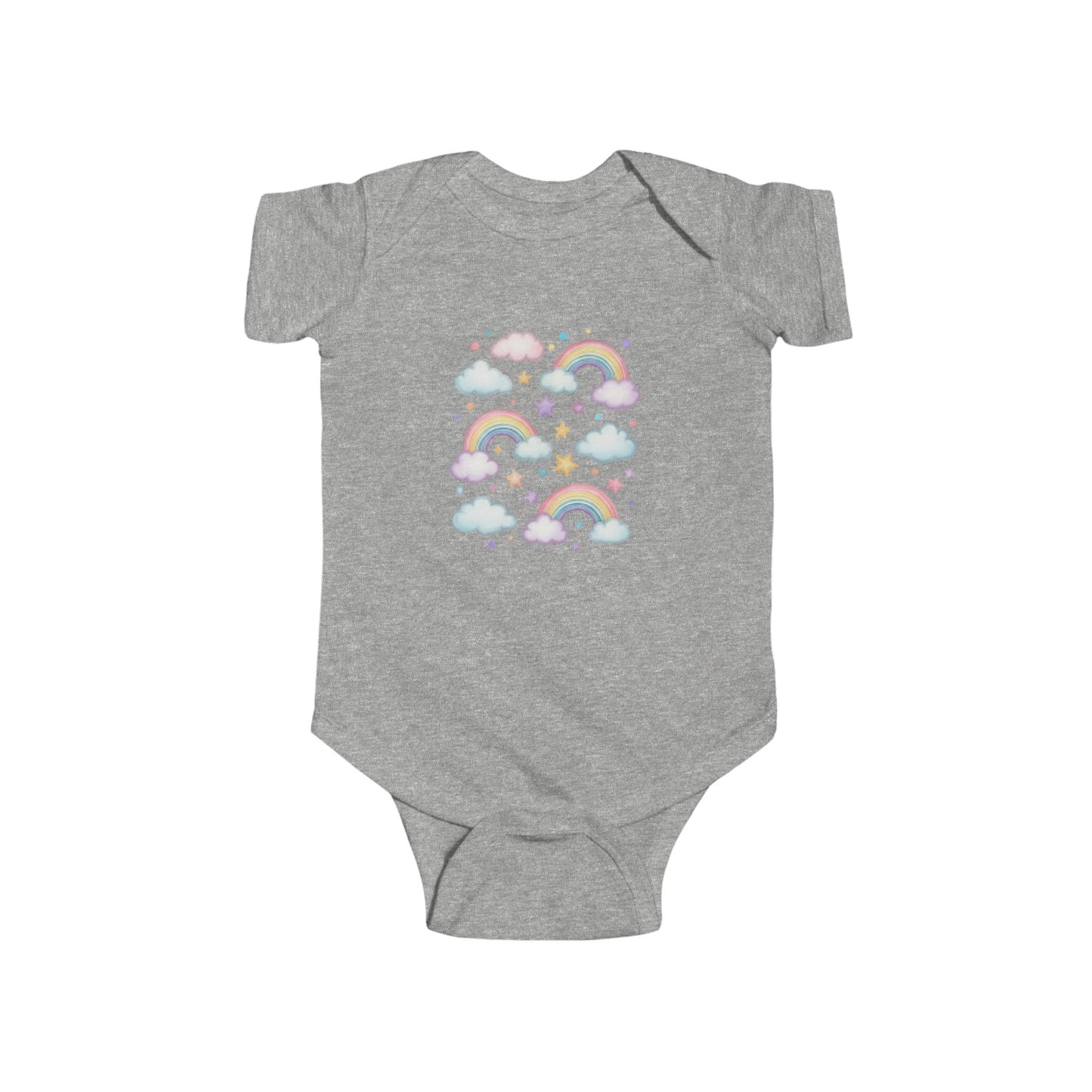 Rainbow Cloud Baby Bodysuit, Cute Infant Onesie, Baby Gift, Toddler Outfit, Gender-Neutral Babywear, Nursery Clothes