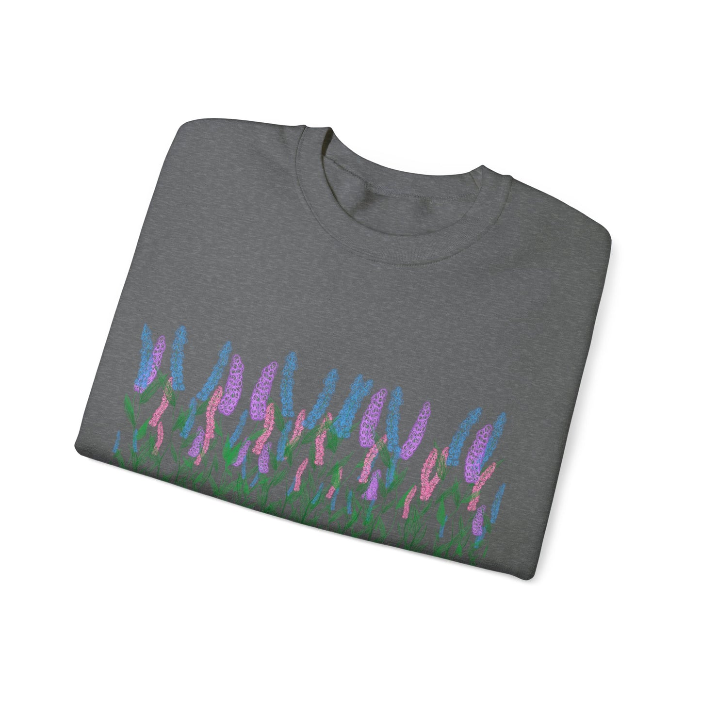 Illustrated Floral Unisex Heavy Blend™ Crewneck Sweatshirt