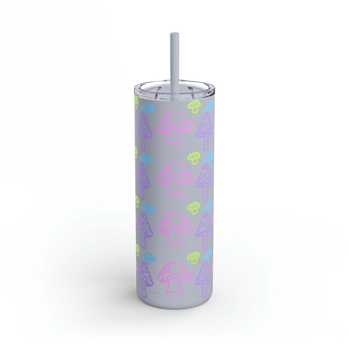 Neon Mushroom Maars Maker Skinny Matte Tumbler, 20oz