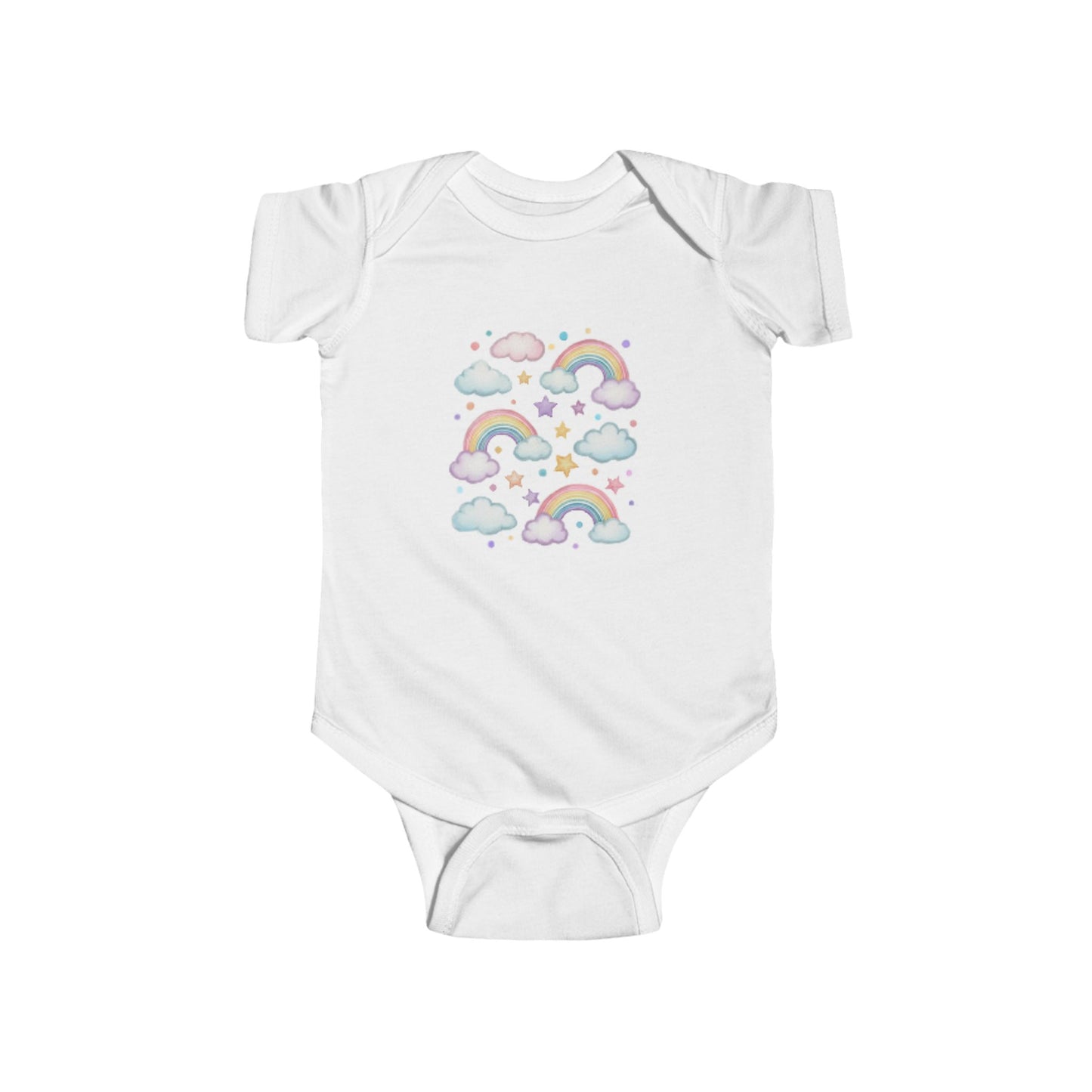 Rainbow Cloud Baby Bodysuit, Cute Infant Onesie, Baby Gift, Toddler Outfit, Gender-Neutral Babywear, Nursery Clothes