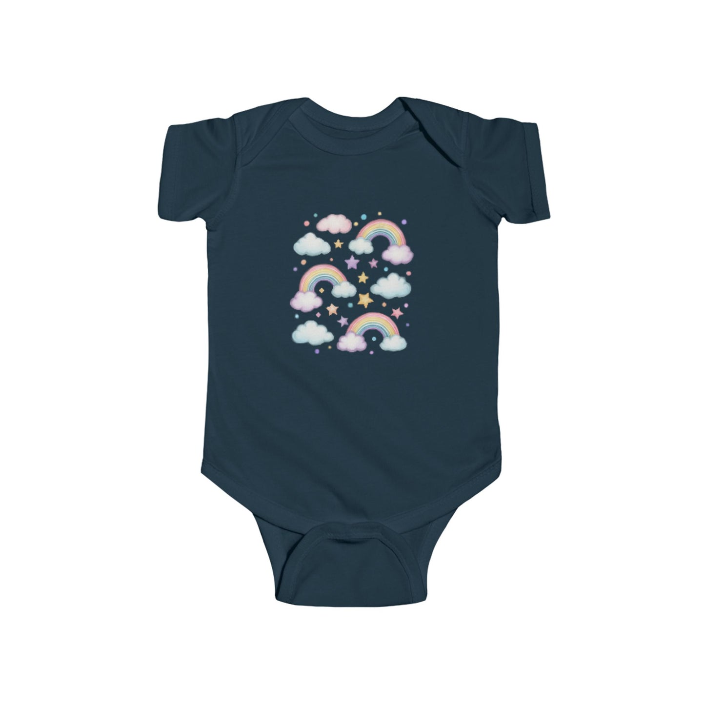 Rainbow Cloud Baby Bodysuit, Cute Infant Onesie, Baby Gift, Toddler Outfit, Gender-Neutral Babywear, Nursery Clothes
