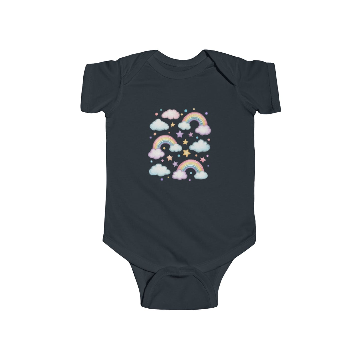 Rainbow Cloud Baby Bodysuit, Cute Infant Onesie, Baby Gift, Toddler Outfit, Gender-Neutral Babywear, Nursery Clothes