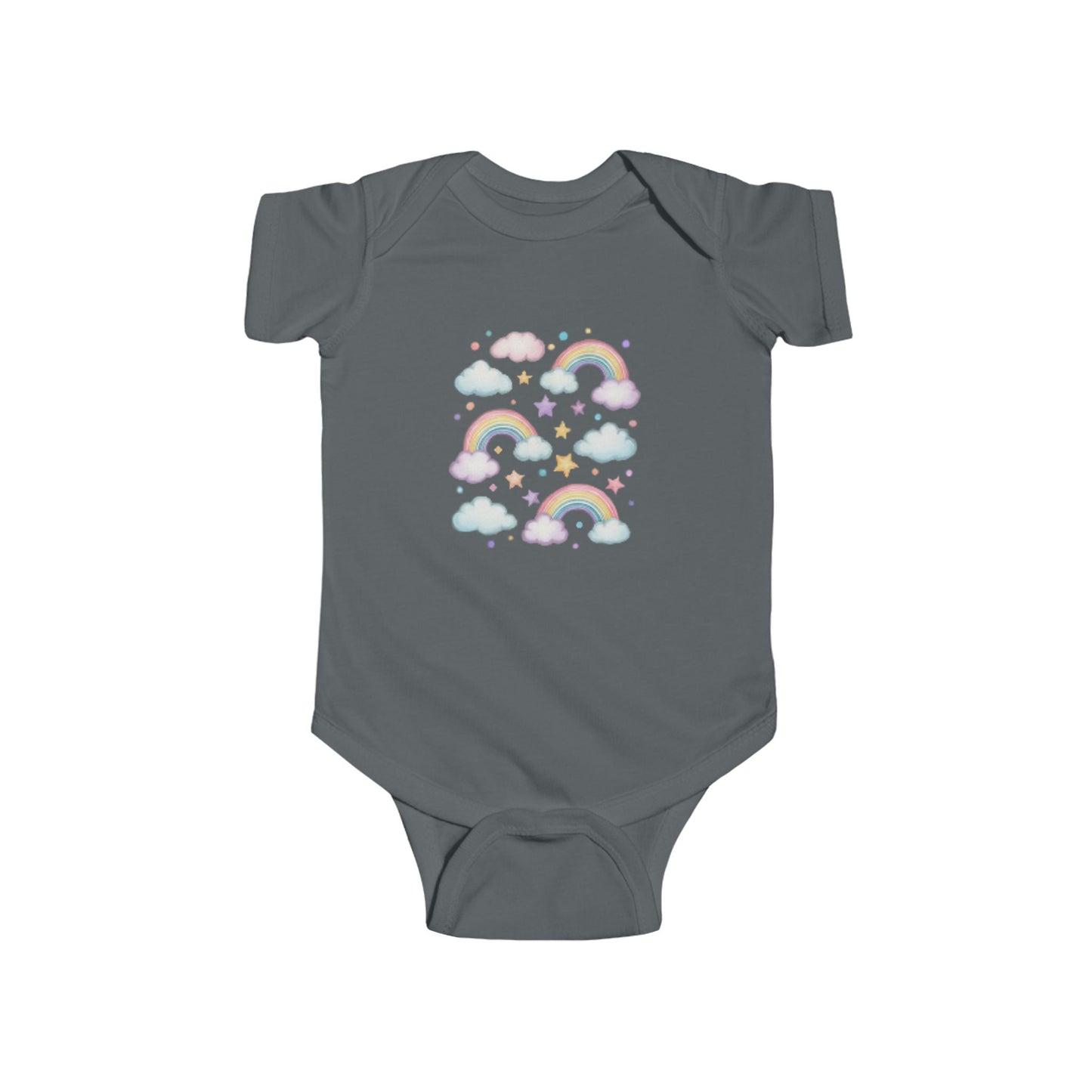 Rainbow Cloud Baby Bodysuit, Cute Infant Onesie, Baby Gift, Toddler Outfit, Gender-Neutral Babywear, Nursery Clothes