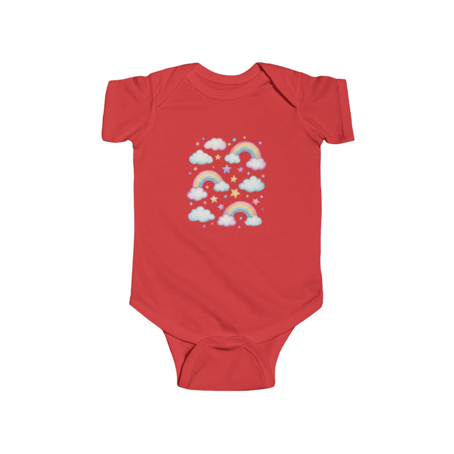 Rainbow Cloud Baby Bodysuit, Cute Infant Onesie, Baby Gift, Toddler Outfit, Gender-Neutral Babywear, Nursery Clothes