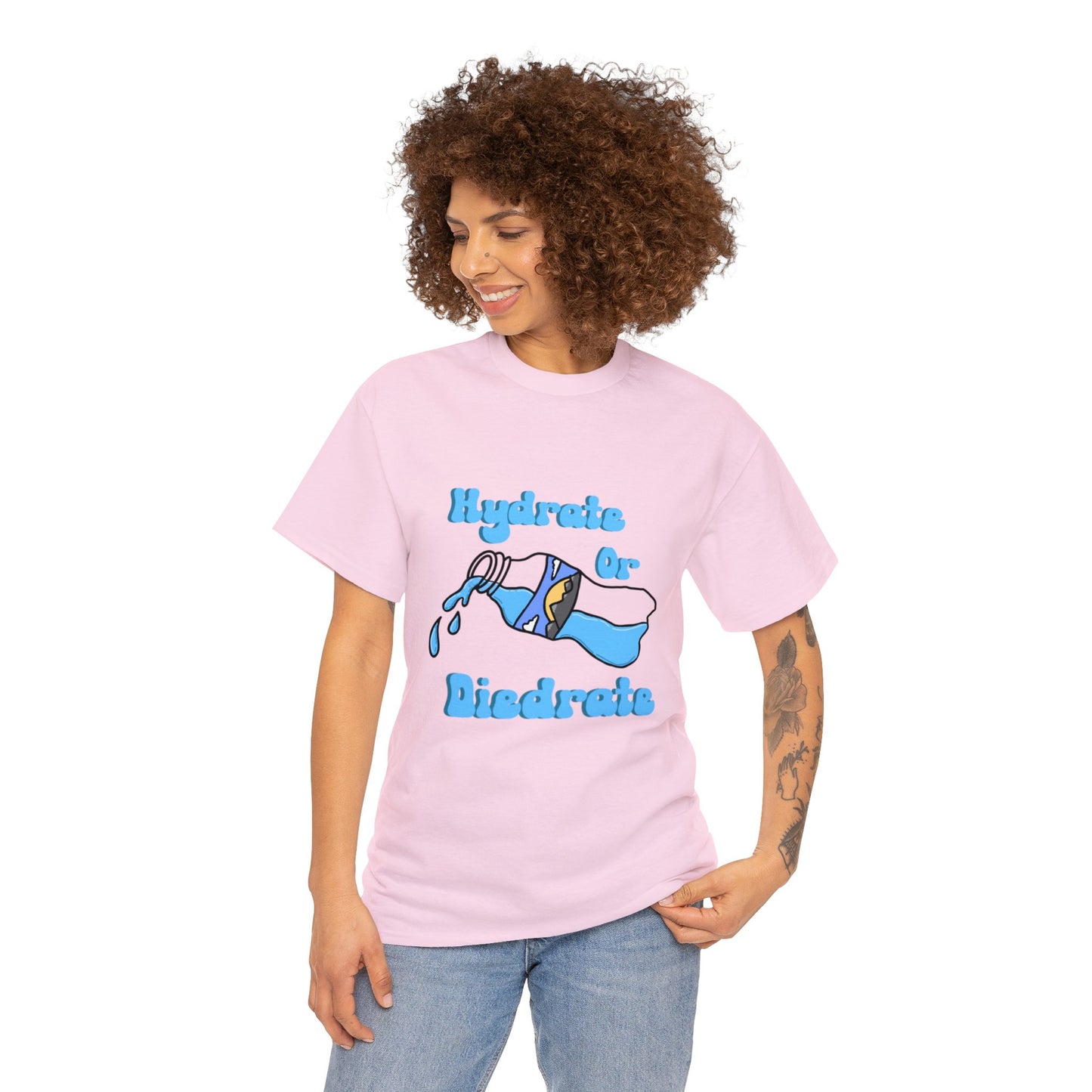 Hydrate or Diedrate Unisex Heavy Cotton Tee