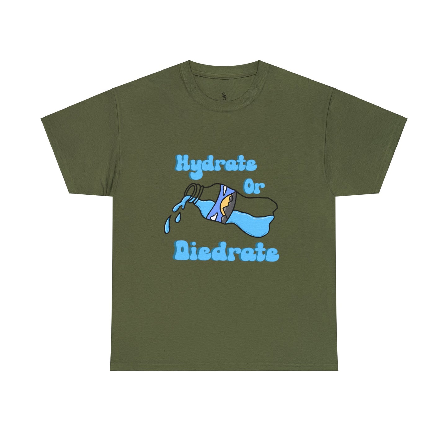 Hydrate or Diedrate Unisex Heavy Cotton Tee