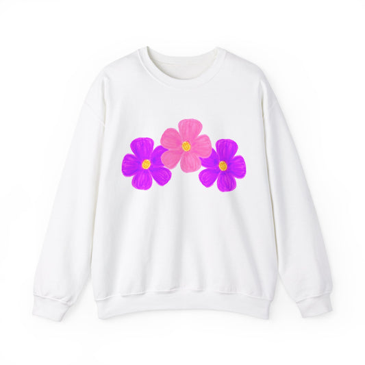 Tri-Flower Unisex Heavy Blend™ Crewneck Sweatshirt