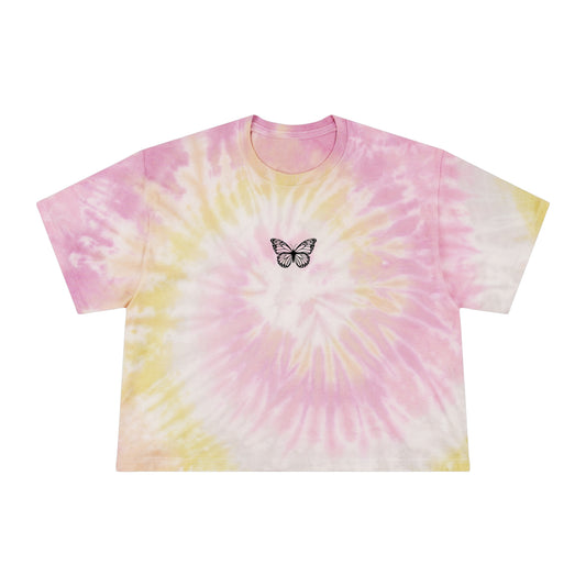 Butterfly Women's Tie-Dye Crop Tee